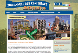 Screenshot of OCD Conference Website