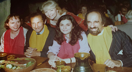 In 1979 in Ennis, Engald, Jose Yaryura-Tobias, MD, set up one of the first meetings ever about OCD along with Ciba Geigy Pharmaceutical (Novartis). In this photo, from right: Dr. Yaryura-Tobias seated next to Fugen Neziroglu, Issac Marks. 