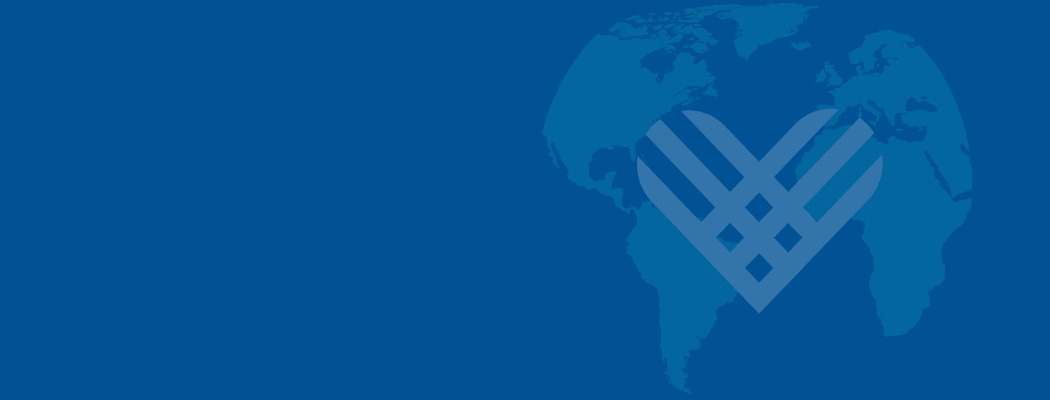 blue image with Giving Tuesday logo and a world map