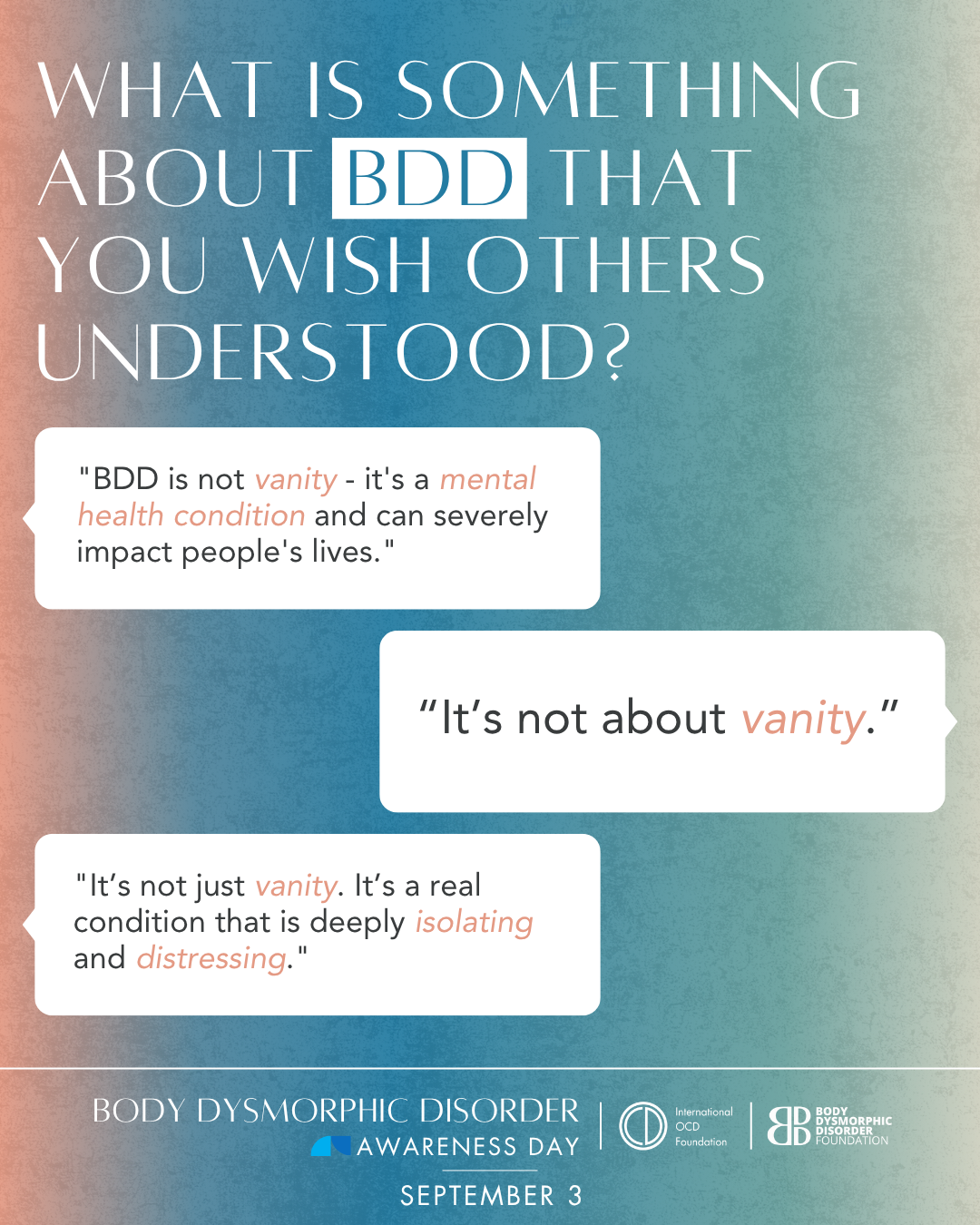 What is something about BDD you with others understood