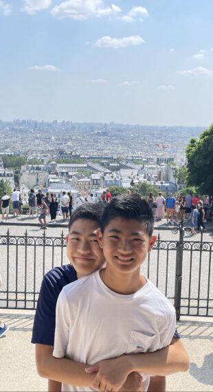 Austin Kang and his brother