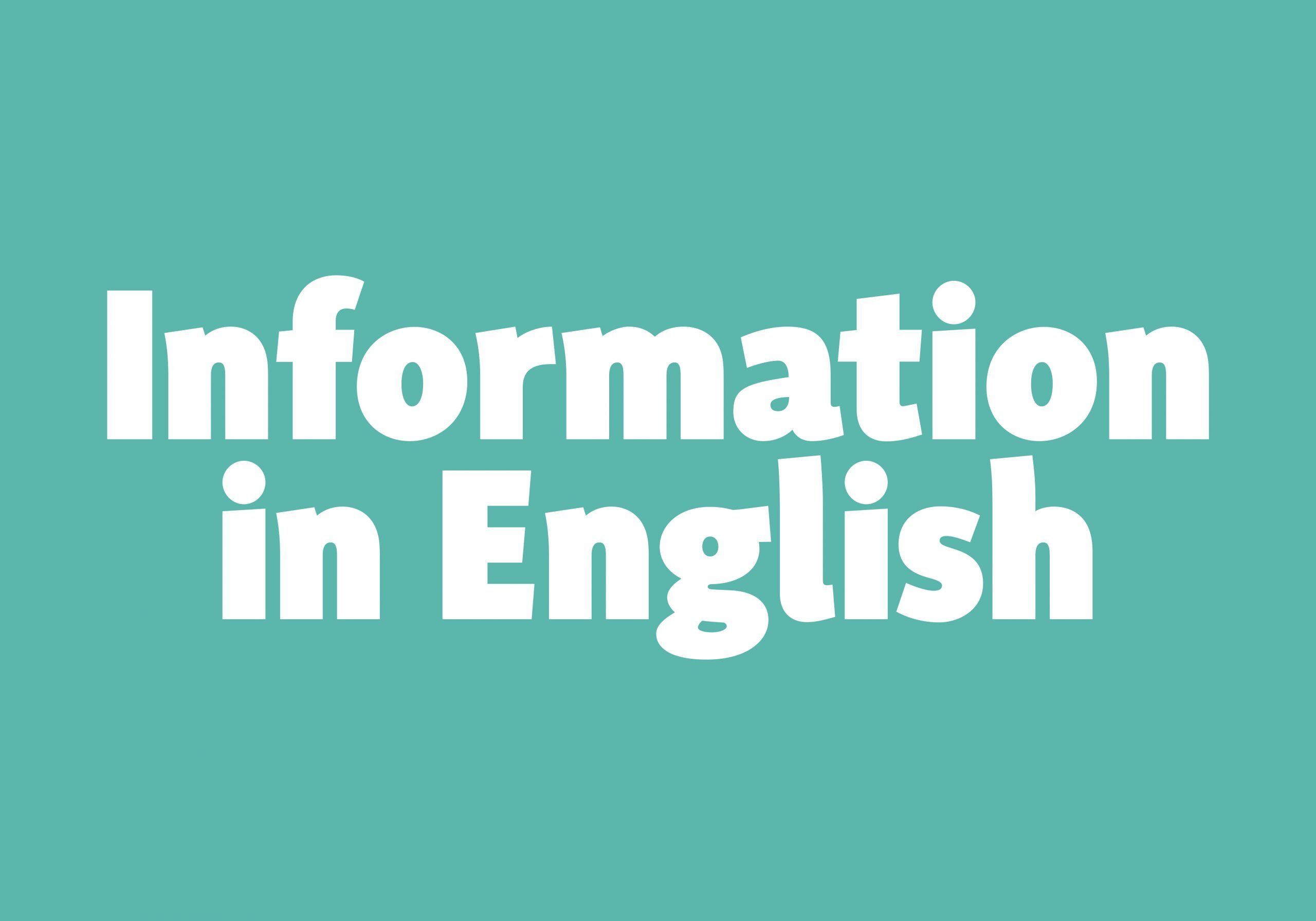 COVID-19 Information in English