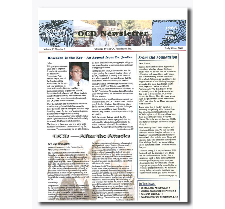 Early Winter 2001 - Vol 15, Num 6