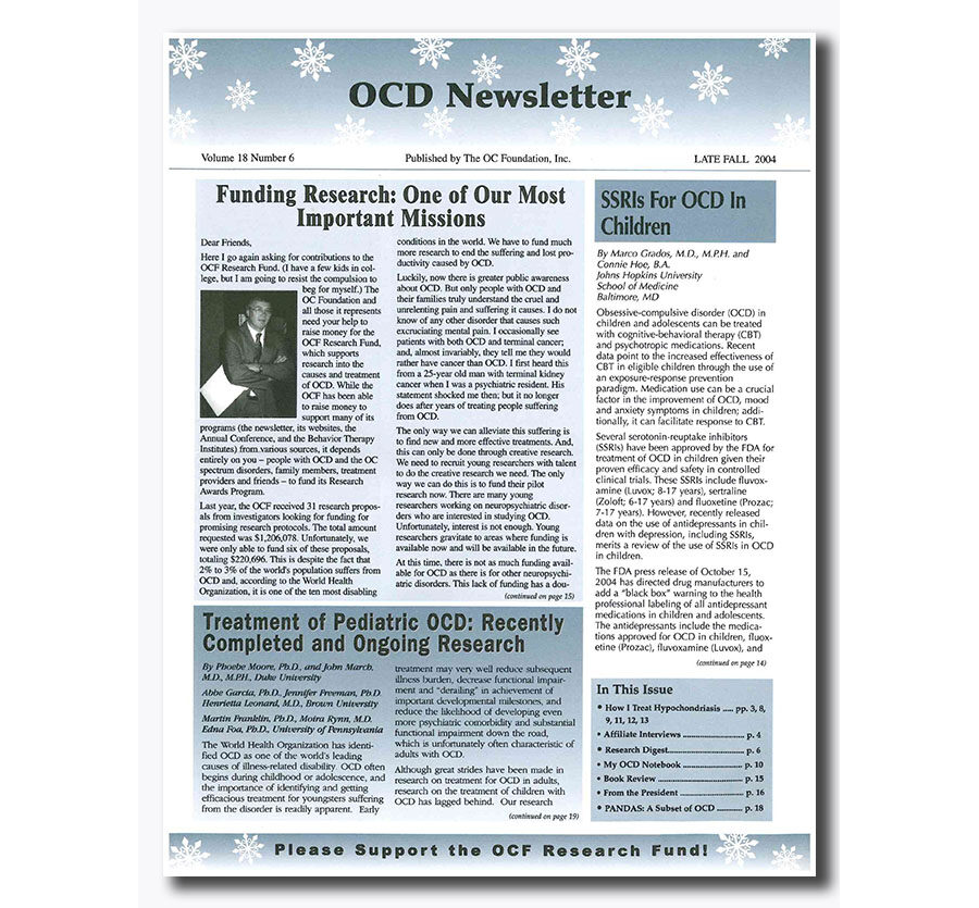 Late Fall 2004 - Vol 18, Num 6