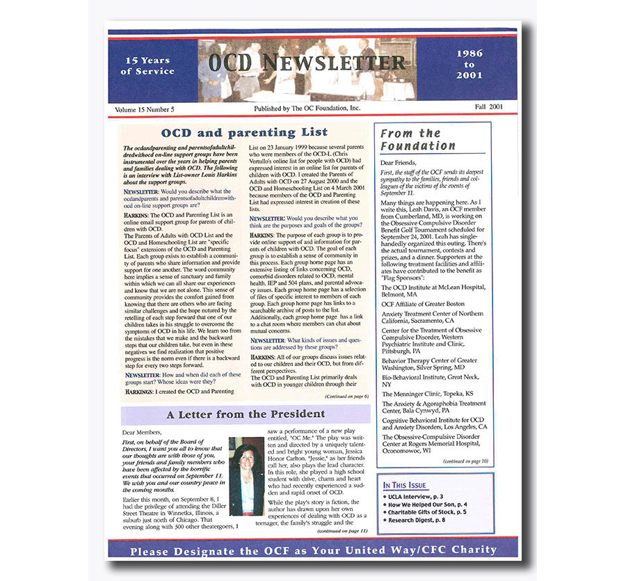 Fall 2001 - Vol 15, Num 5