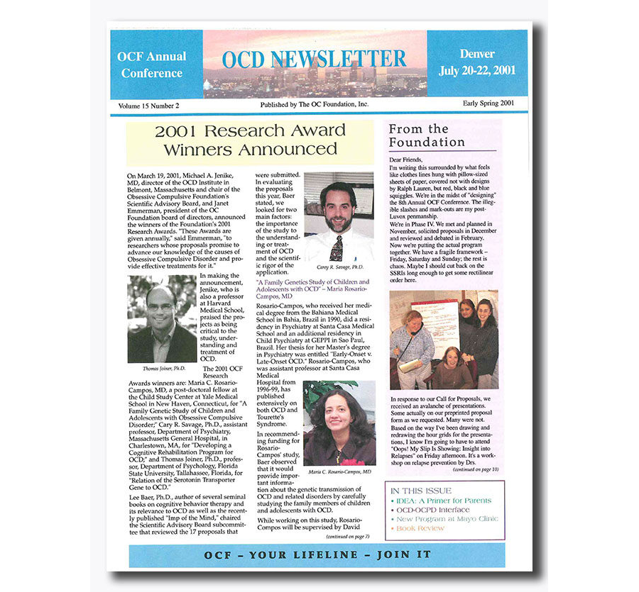 Early Spring 2001 - Vol 15, Num 2